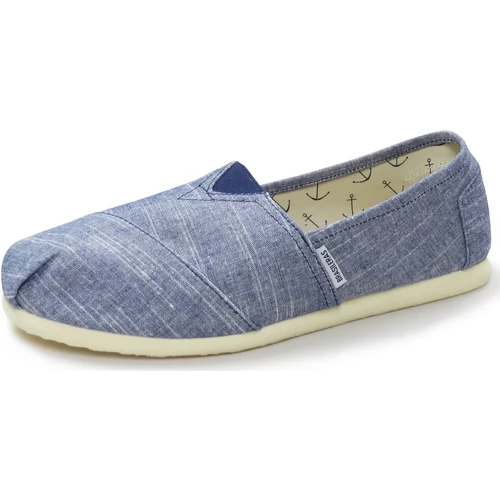 Brasileras ESPARGATAS Clasica Jaspeada Couleur Bleu