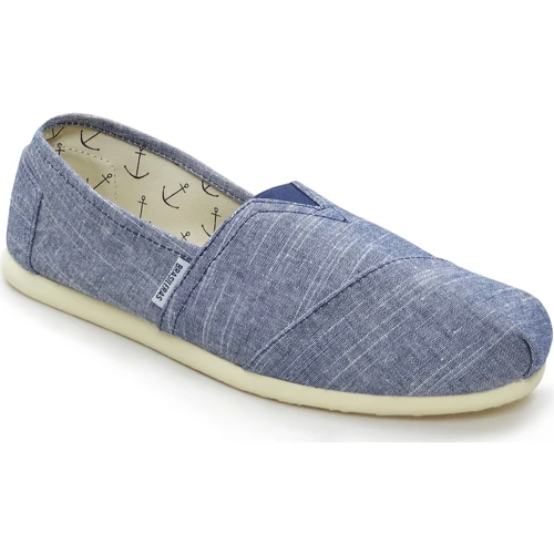 Brasileras ESPARGATAS Clasica Jaspeada Couleur Bleu – Image 2