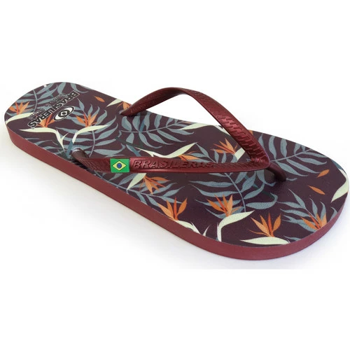 Brasileras Printed Tropicolo Couleur Rouge