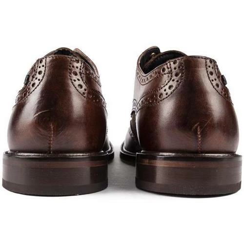 Base London Chaussures Chaplin en sergé mélangé Couleur Marron – Image 3