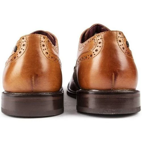 Base London Chaussures Chaplin en sergé mélangé Couleur Marron – Image 3